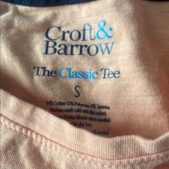 Croft & Barrow Peach Short Sleeve Tee - Picture 2 of 5